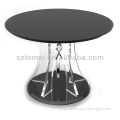 modern acrylic round table top
